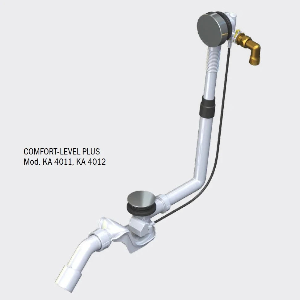 Kaldewei COMFORT LEVEL PLUS verlängert, Mod. KA 4012, Ab- und Überlaufgarnitur mit Füllfunktion Bild 2
