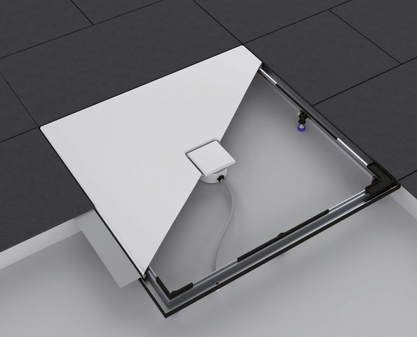 Kaldewei Einbausystemrahmen ESR Bodeneben 80 x 140 cm Bild 2