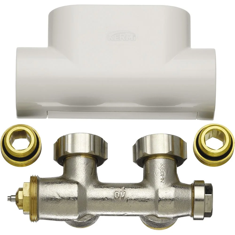 Kermi Ventilhahnblock-Set Eckform