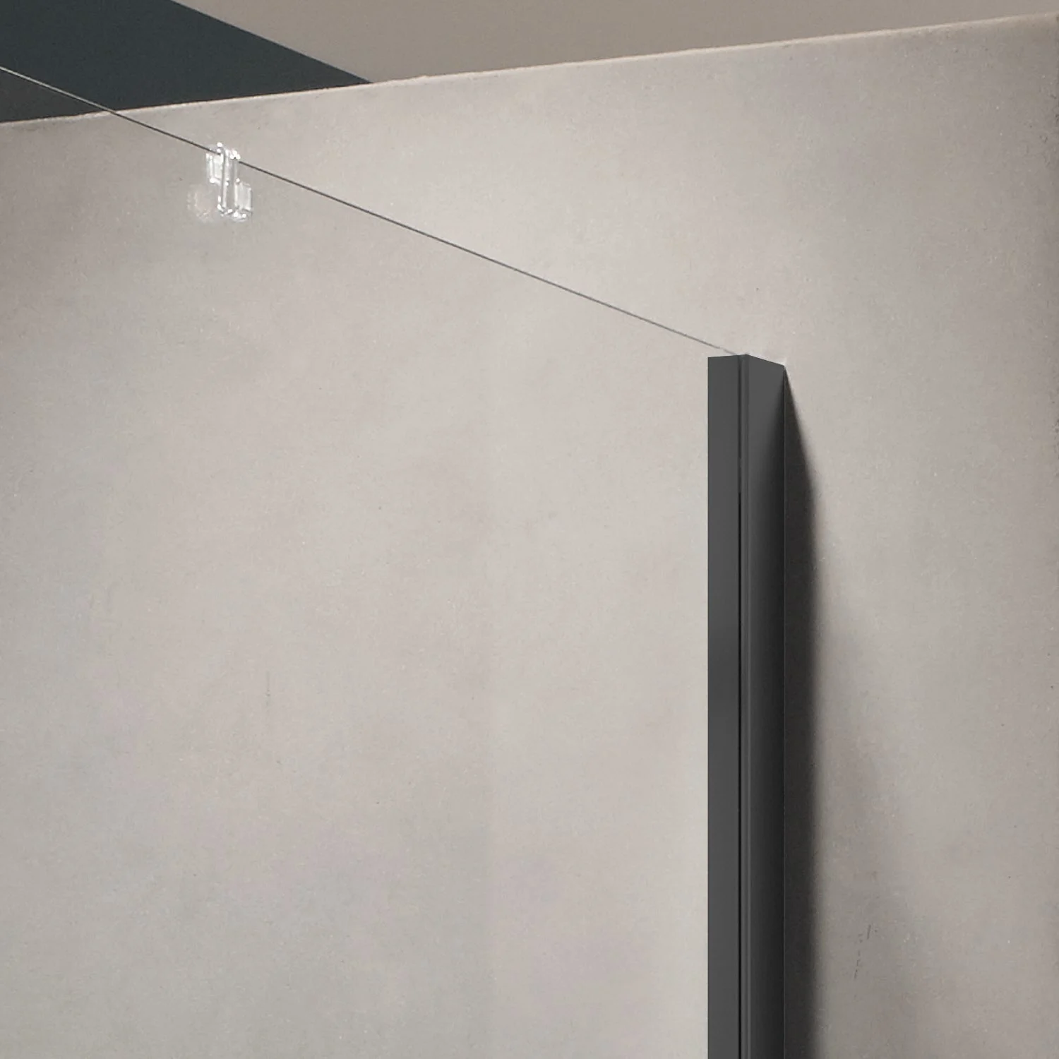Kermi Dark Edition NICA Seitenwand 113 x 200 cm, Anschlag rechts Bild 2