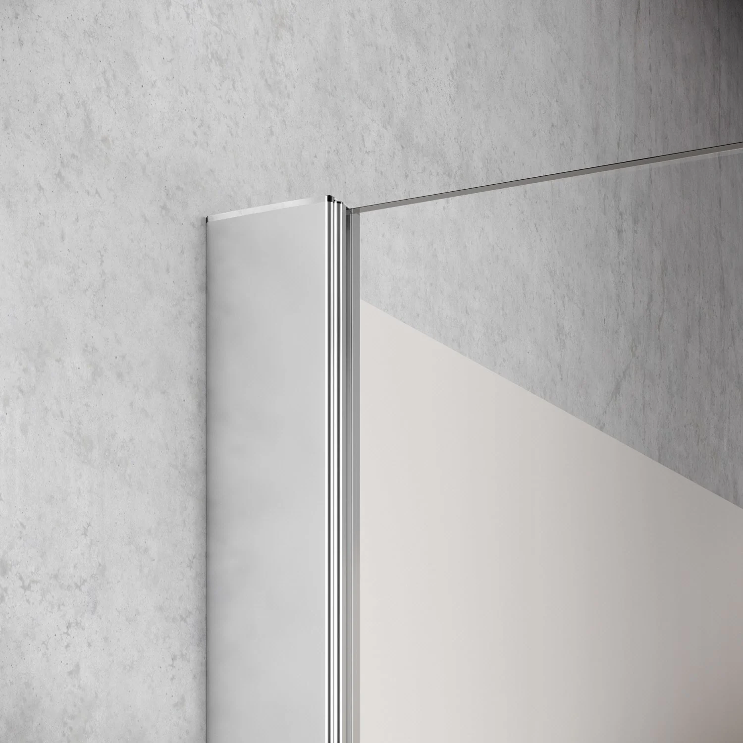 Kermi Liga Seitenwand für Duschwanne 100 cm Bild 2