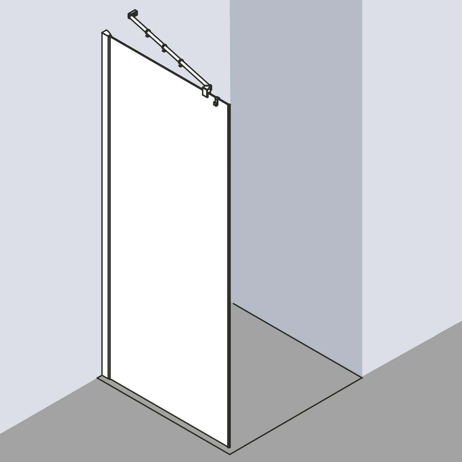 Kermi Filia XP Walk-In Wall 120 x 200 cm Bild 2