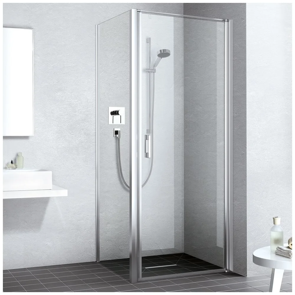 Kermi Liga Pendeltür für Duschplatz 1-flügelig 100 cm, Anschlag rechts