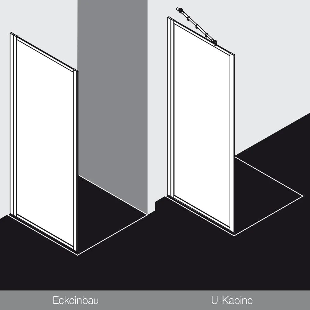 Kermi Nova 2000 Seitenwand 90 x 185 cm Bild 2