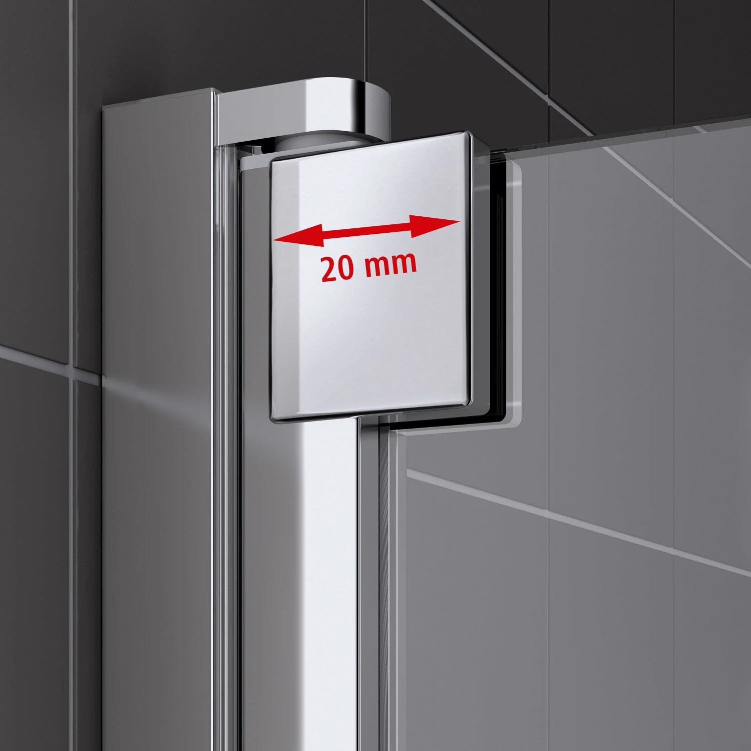 Kermi Raya Halbkreis-Duschkabine 107,6 x 95,5 cm Bild 6