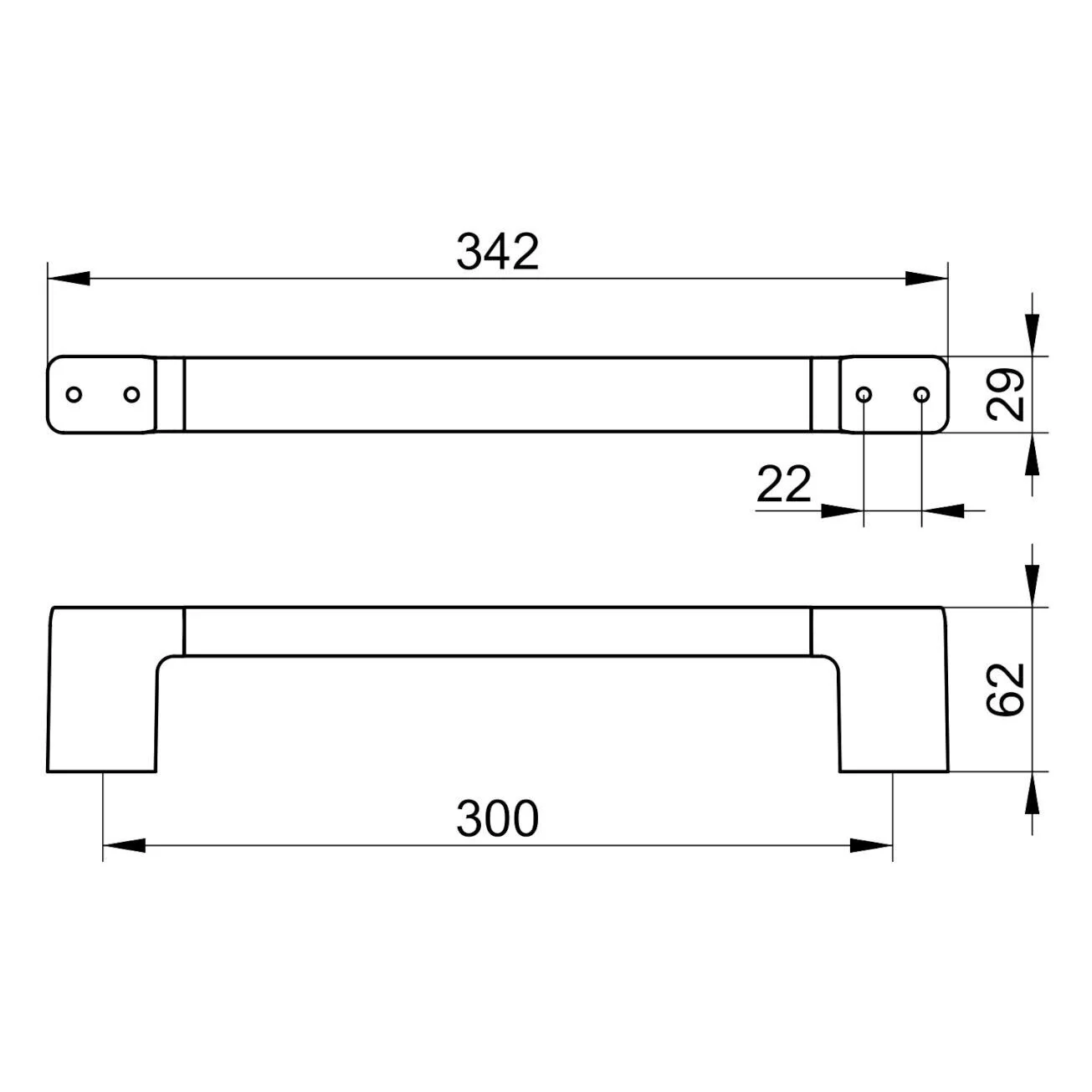 Keuco Moll Haltegriff 34 cm Bild 5