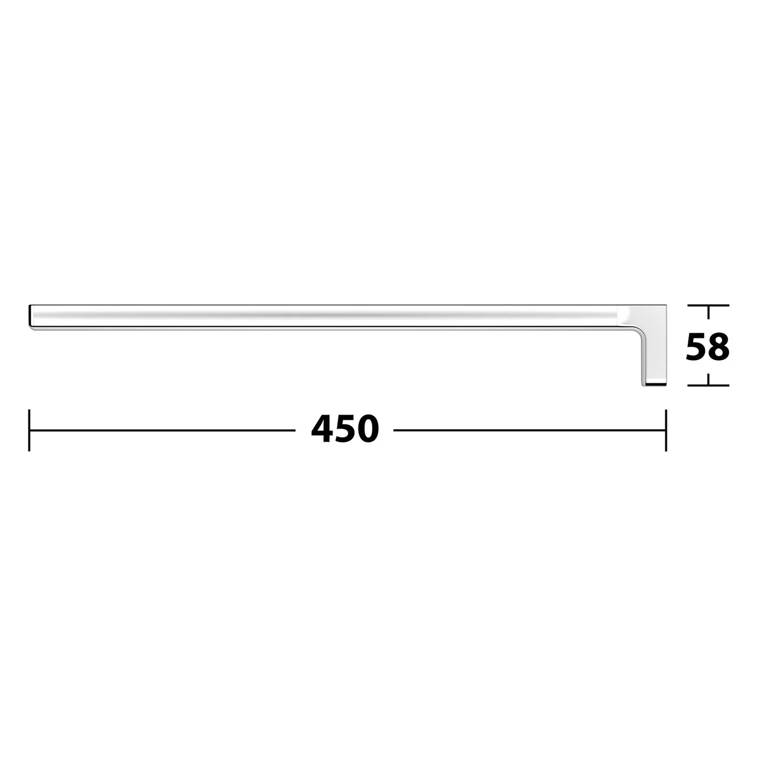 Keuco Moll Handtuchstange 45 cm, 1-armig Bild 6