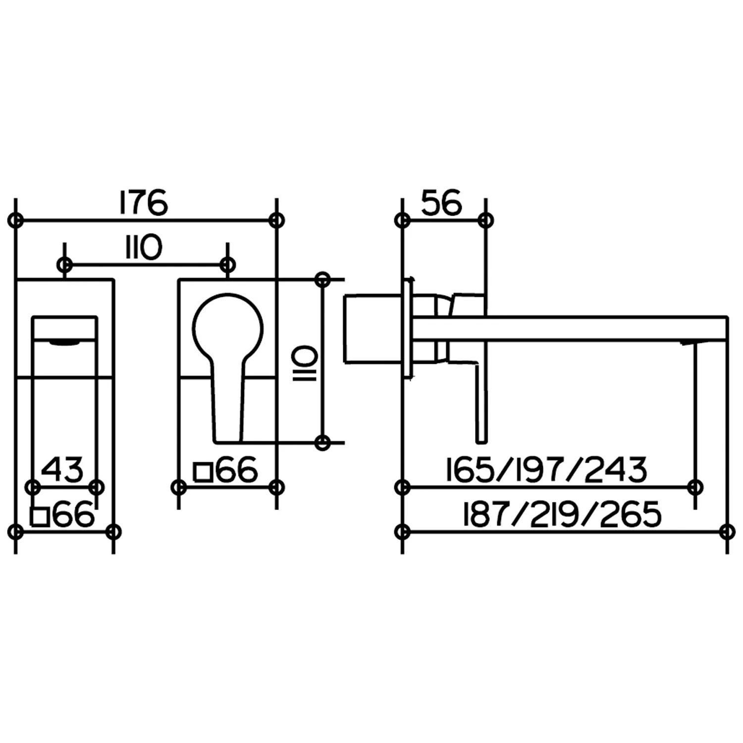 Keuco EDITION 11 Einhebel-Waschtischmischer Unterputz, 2-Loch, Ausladung 19,7 cm Bild 5