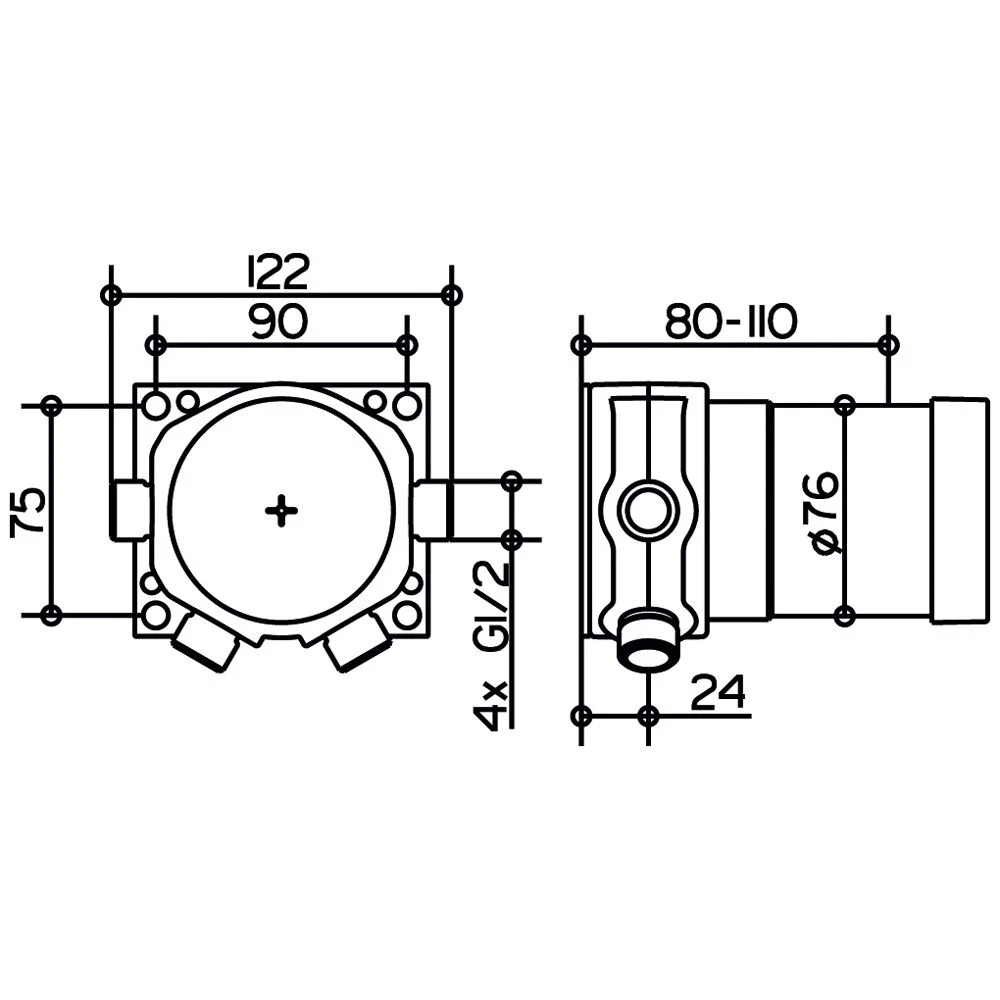Keuco IXMO UP Funktionseinheit für Thermostatarmatur DN15 Bild 2
