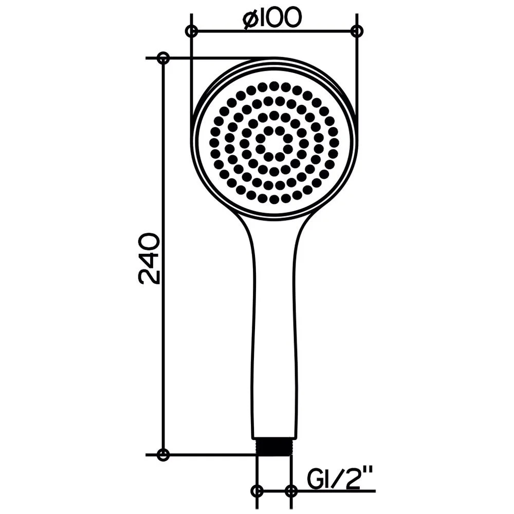 Keuco IXMO Handbrause mit 1 Strahlart und ECO AIR Funktion Bild 2