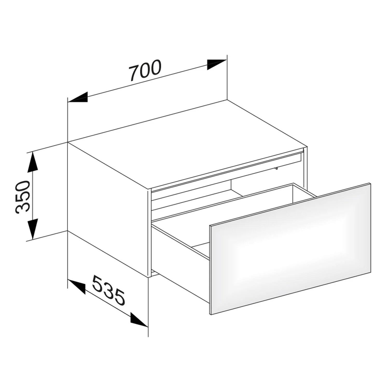Keuco EDITION 11 Sideboard 70 x 53,5 x 35 cm Bild 5