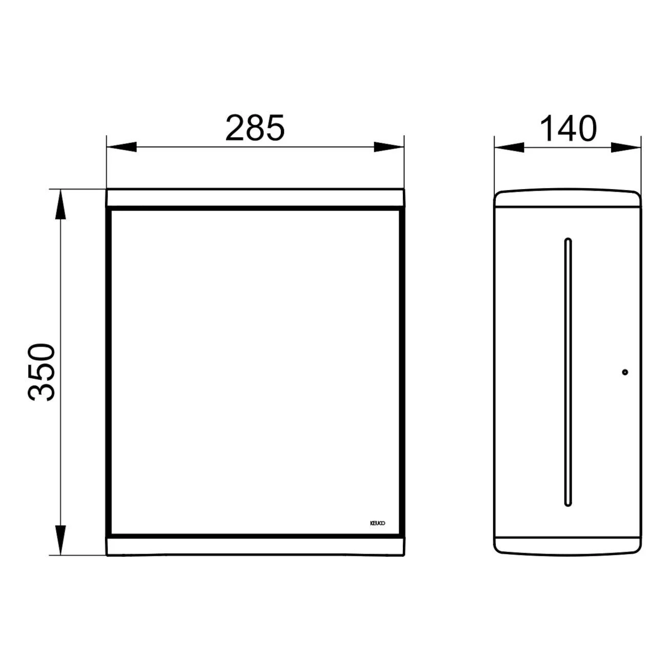 Keuco Moll Papiertuchspender, Türanschlag rechts Bild 5