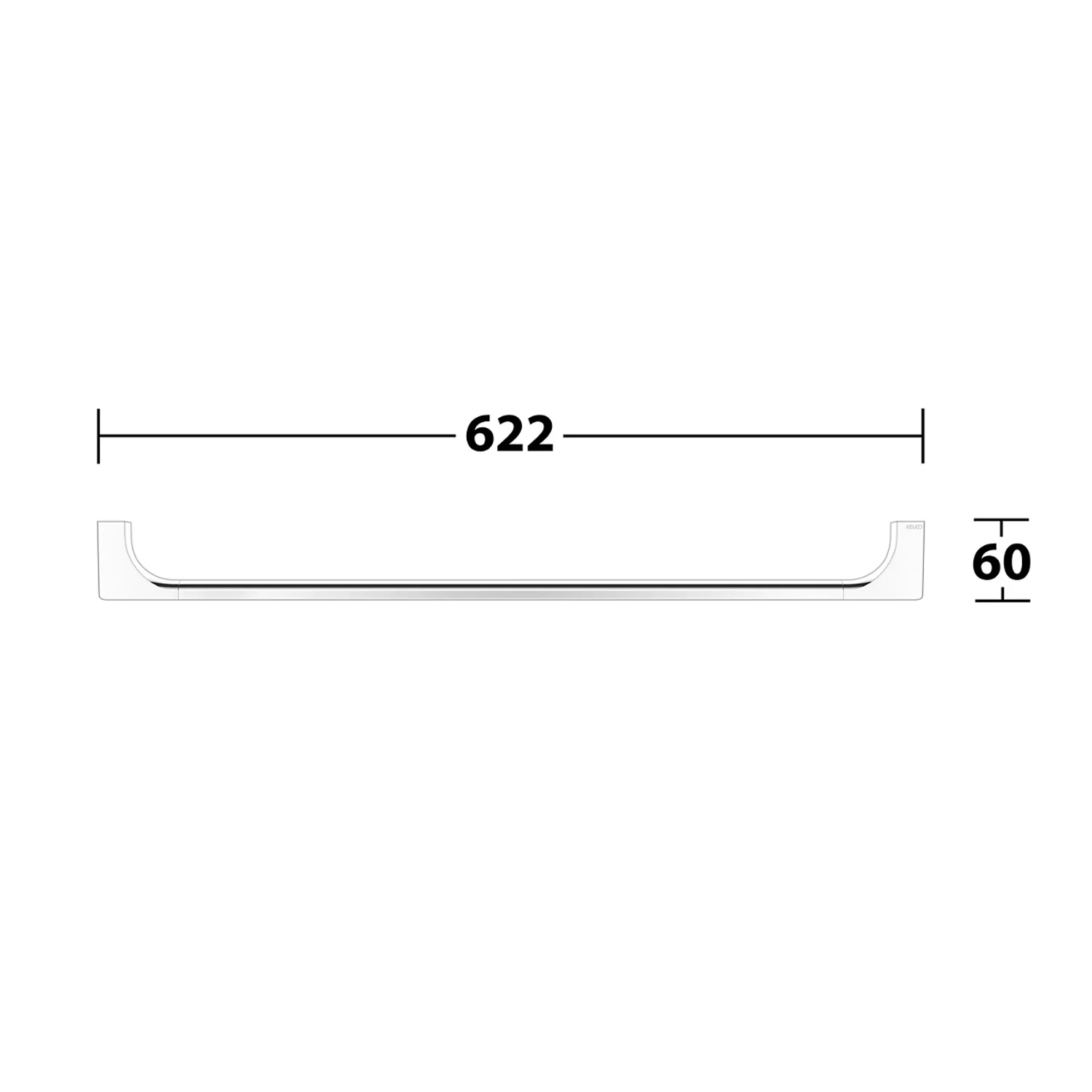 Keuco EDITION 11 Badetuchhalter 82 cm Bild 6