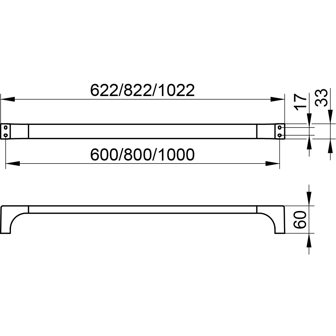 Keuco EDITION 11 Badetuchhalter 82 cm Bild 5