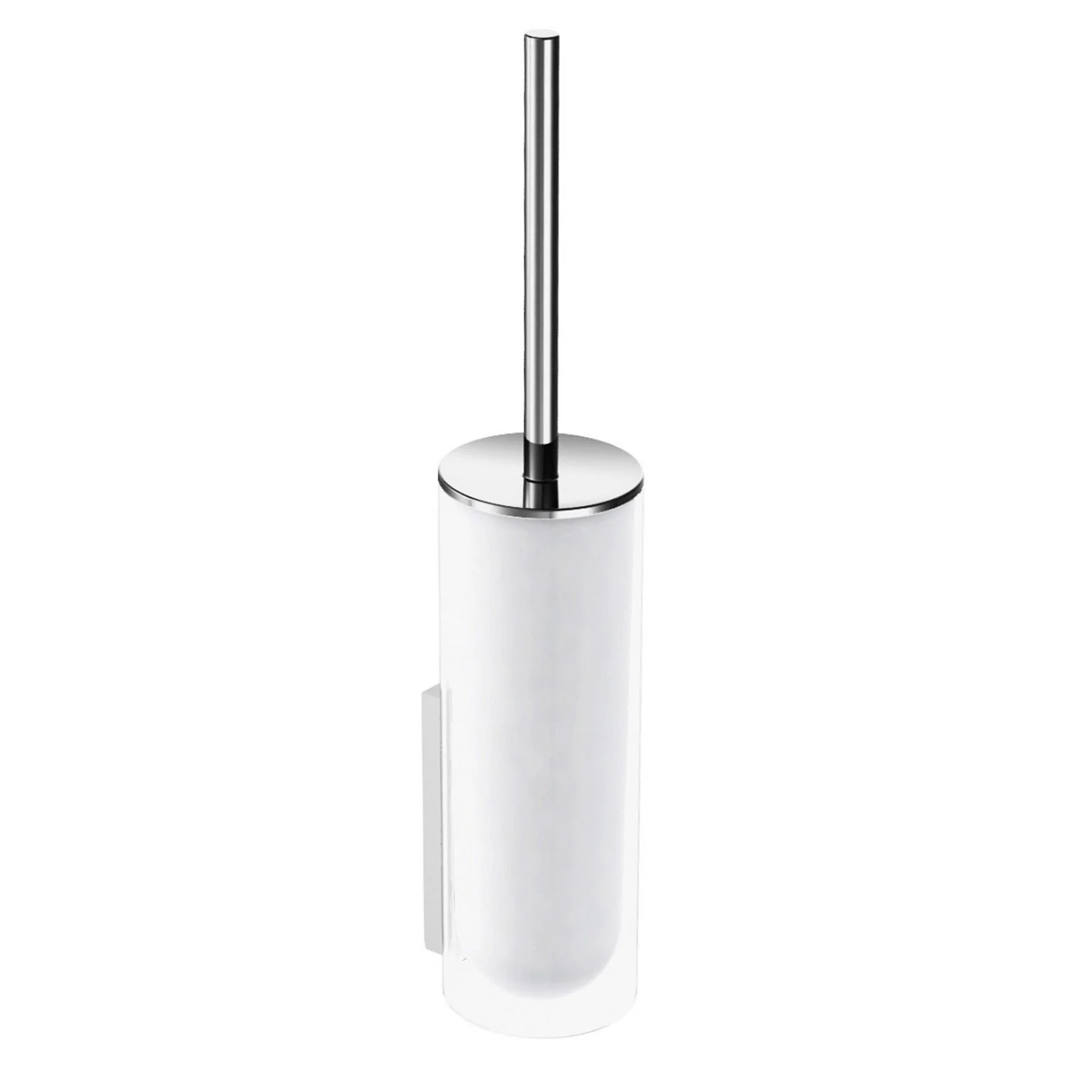 Keuco EDITION 400 Toilettenbürstengarnitur mit Glasgehäuse und Deckel, Wandmodell