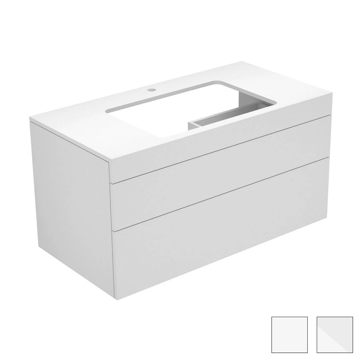 Keuco EDITION 400 Waschtischunterbau 105 x 53,5 cm, mit Hahnlochbohrung