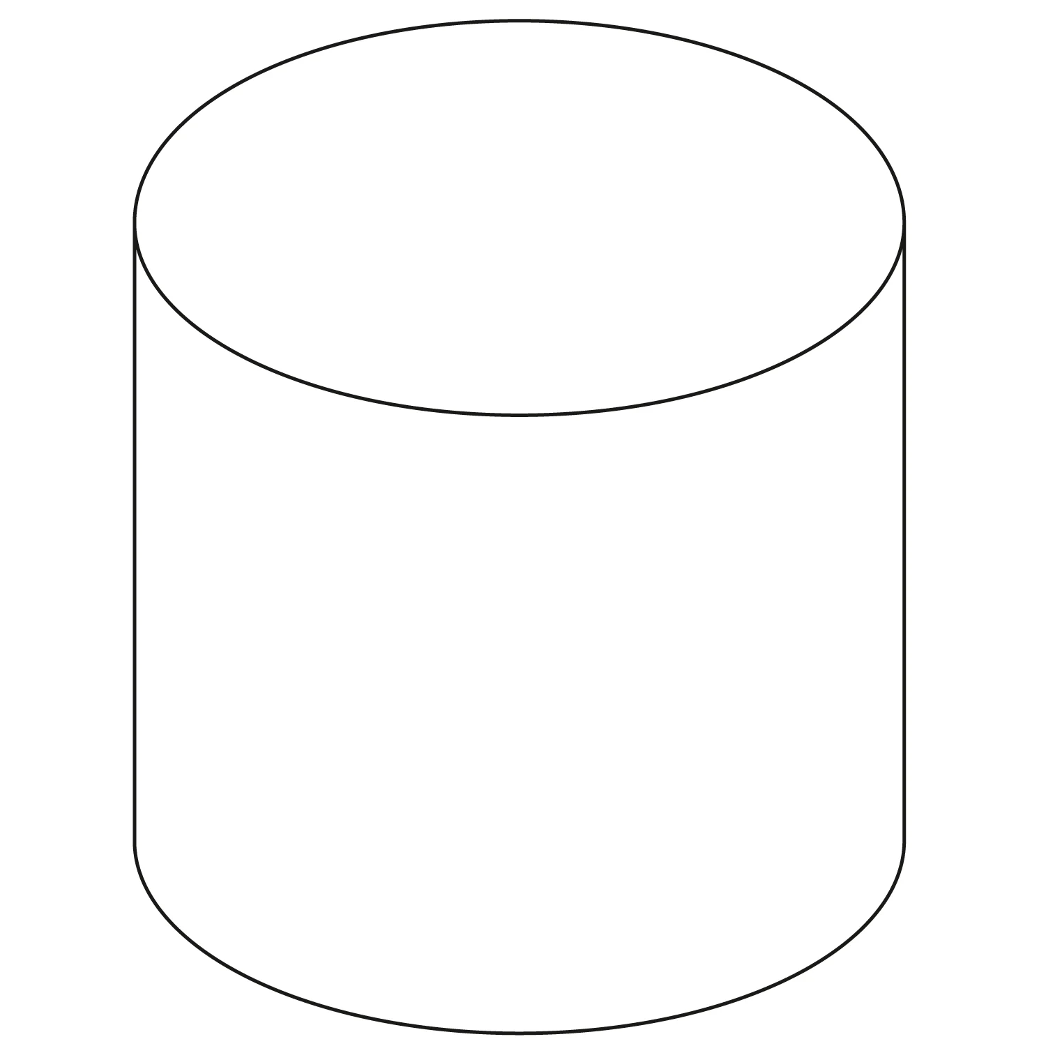 Rysunek techniczny cylindrycznej części zamiennej, Keuco