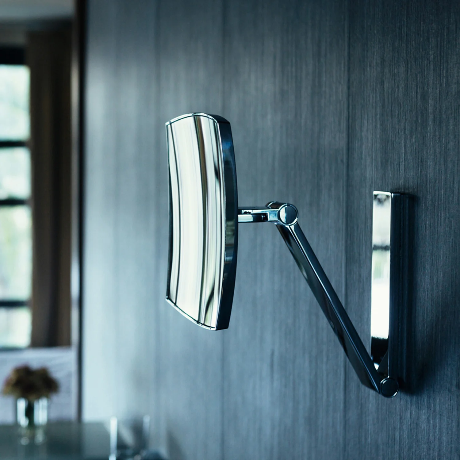 Keuco iLook move Kosmetikspiegel quadratisch, 5-fach Vergrößerung, Wandmodell Bild 2