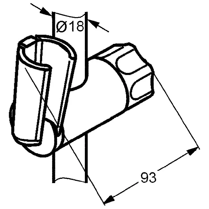 Kludi LOGO Schieber für Brausestangen Bild 2