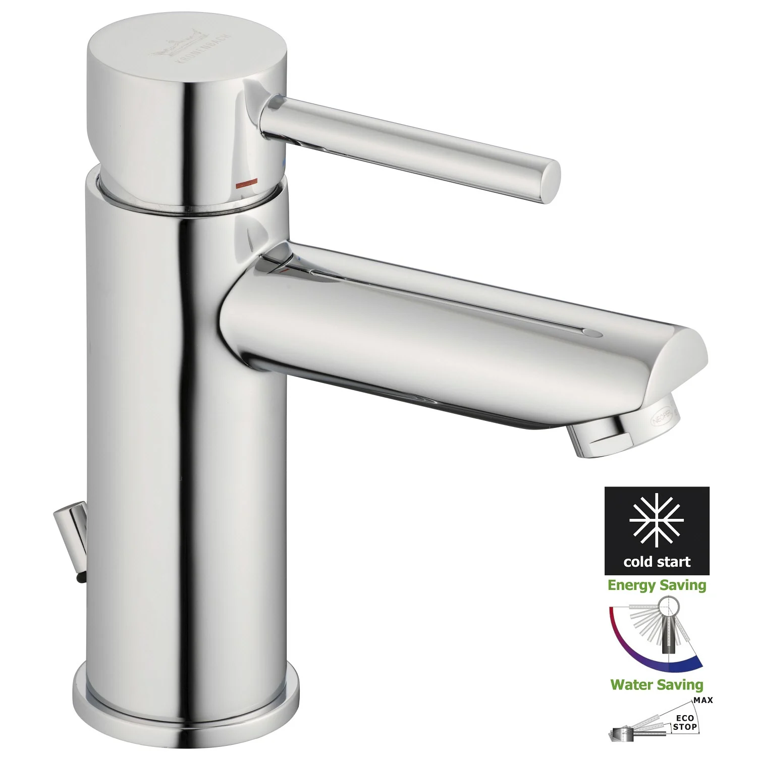 Kronenbach AQA 2.0 Waschtisch-Einhebelmischer Water-Save