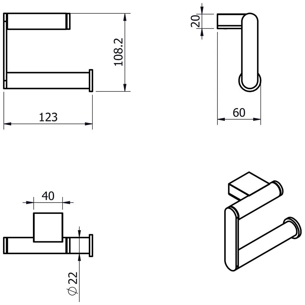 Kronenbach Plana 2.0 Papierhalter ohne Deckel Bild 3