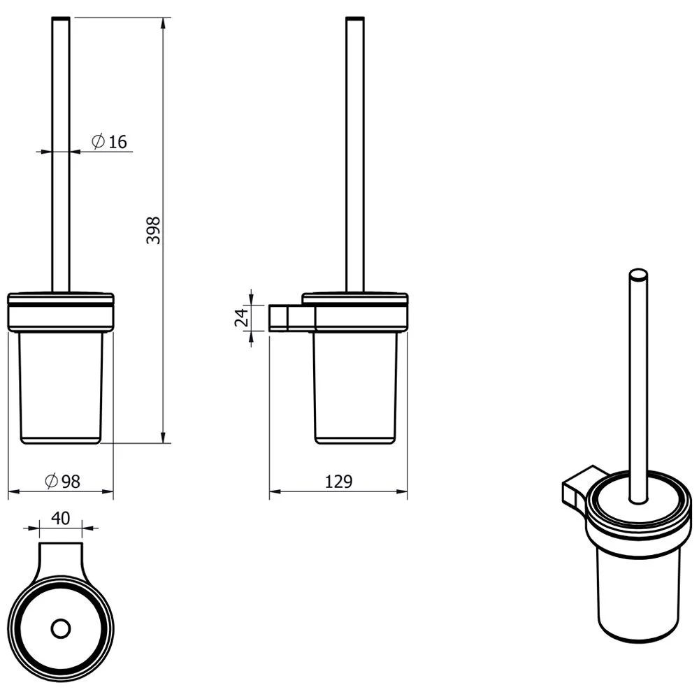 Kronenbach Plana 2.0 Toilettenbürstengarnitur Bild 3