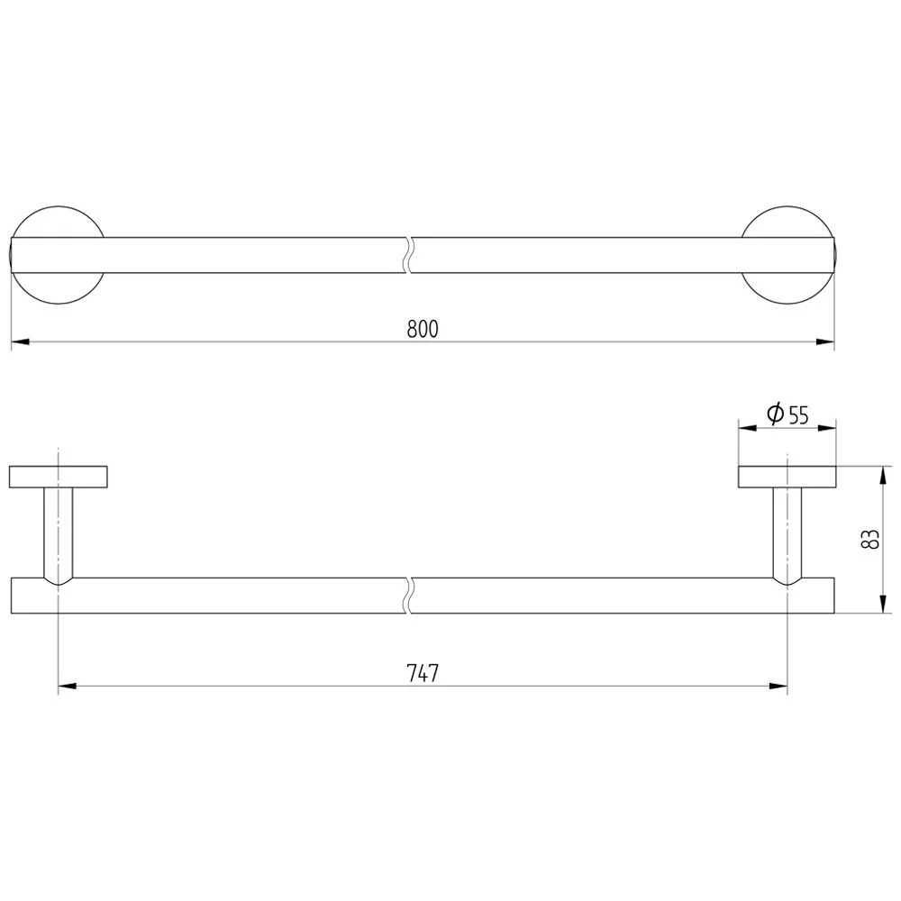 Kronenbach Styla-X 2.0 Badetuchhalter 80 cm Bild 5