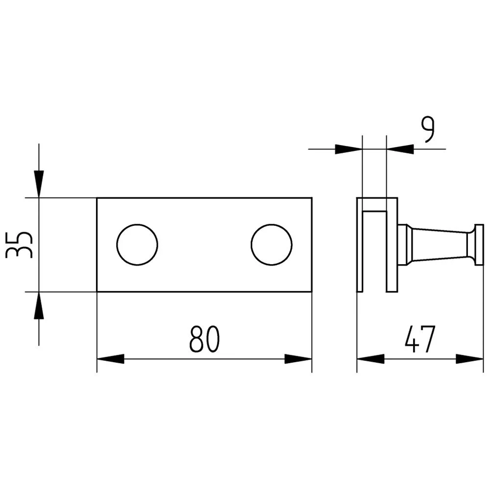 Kronenbach Hakenleiste für Duschabtrennungen Bild 2