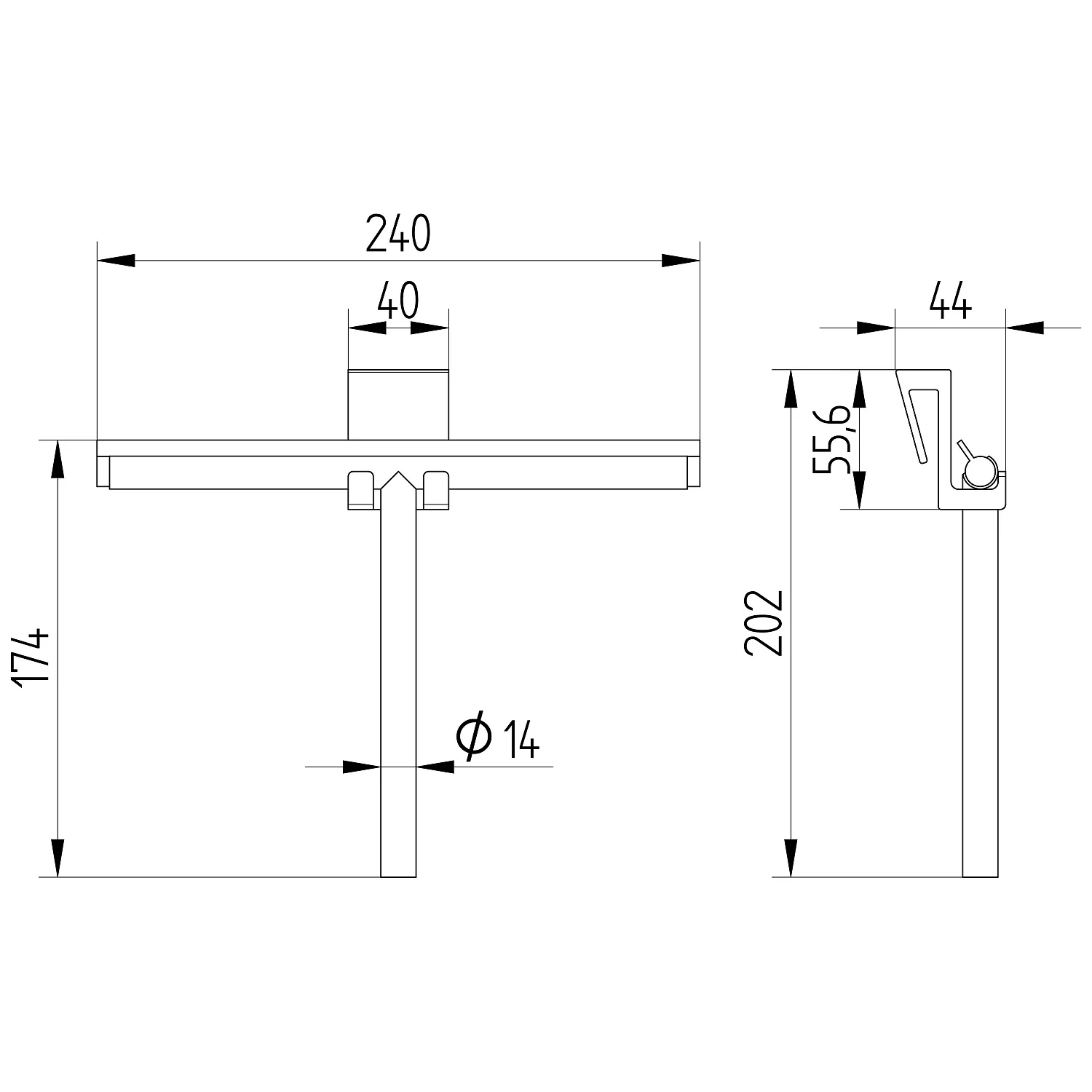 Kronenbach Komfortwischer mit Silikon-Halterung Bild 4