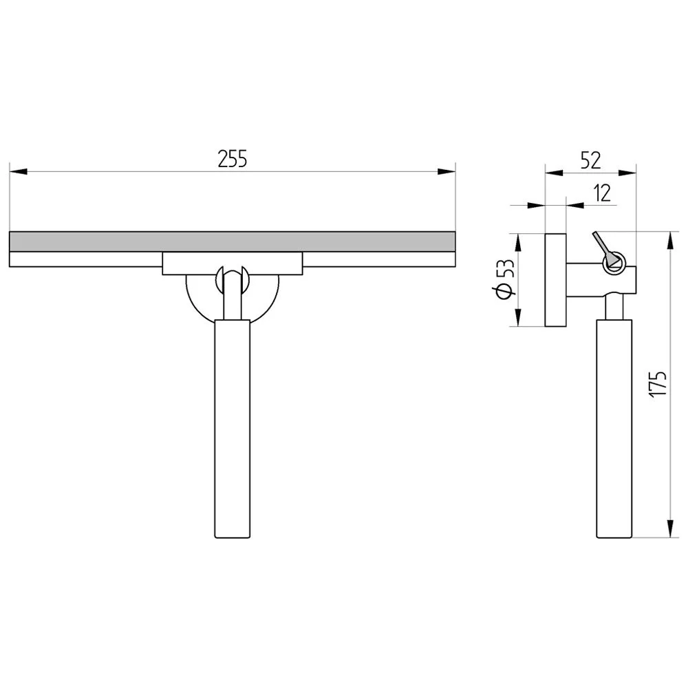 Kronenbach Komfortwischer mit Wandhalterung rund Bild 2