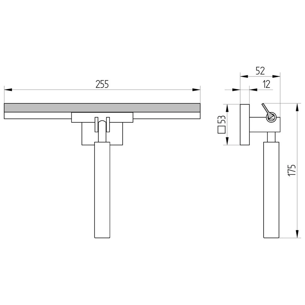 Kronenbach Komfortwischer mit Wandhalterung eckig Bild 2