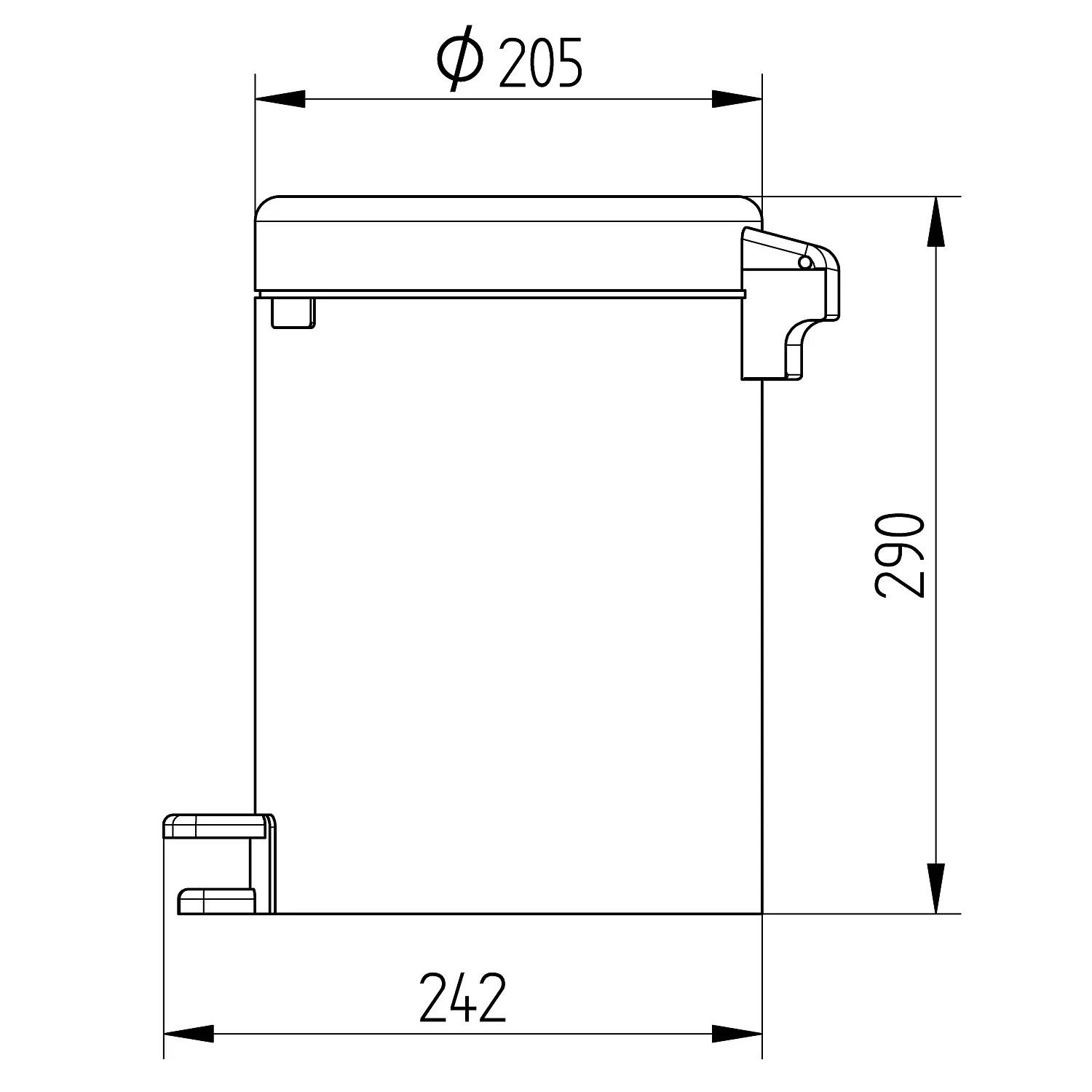 Kronenbach Kosmetikeimer 5 Liter mit Softclose Bild 2