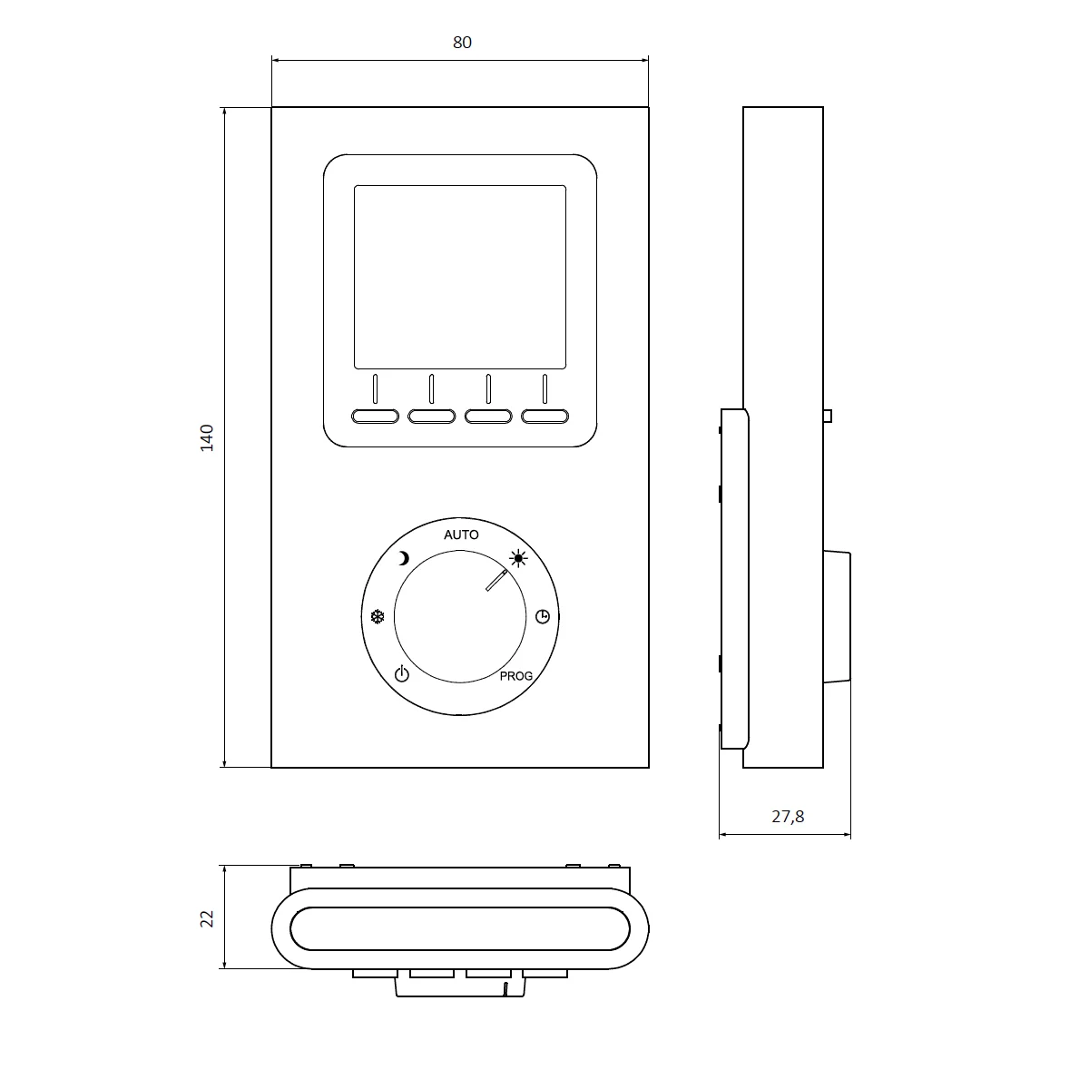 Kronenbach Infrarot-Fernbedienung für Elektro Badheizkörper Bild 2