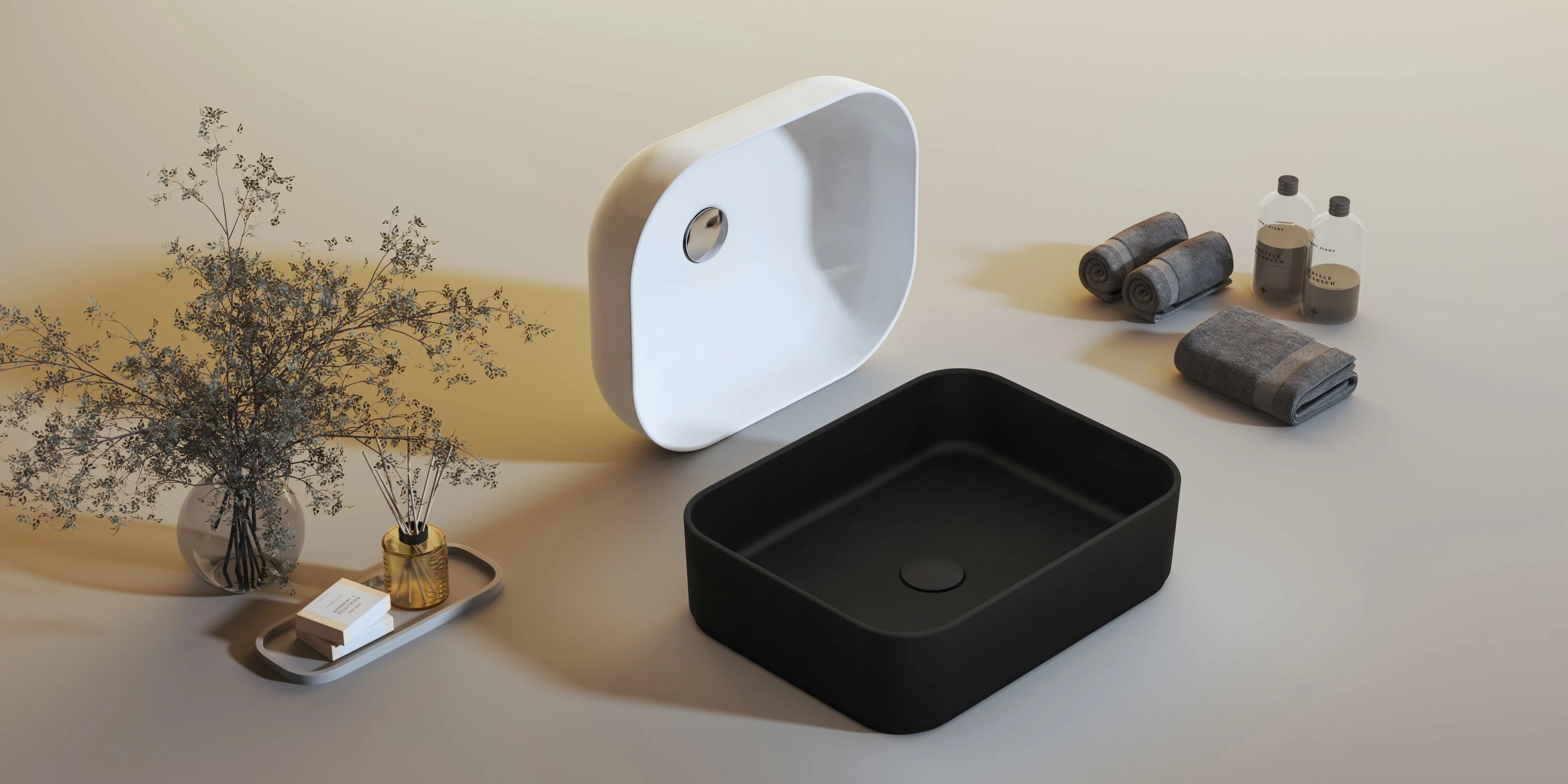 Kronenbach Cube Aufsatzwaschtisch 50 x 40 cm Bild 7