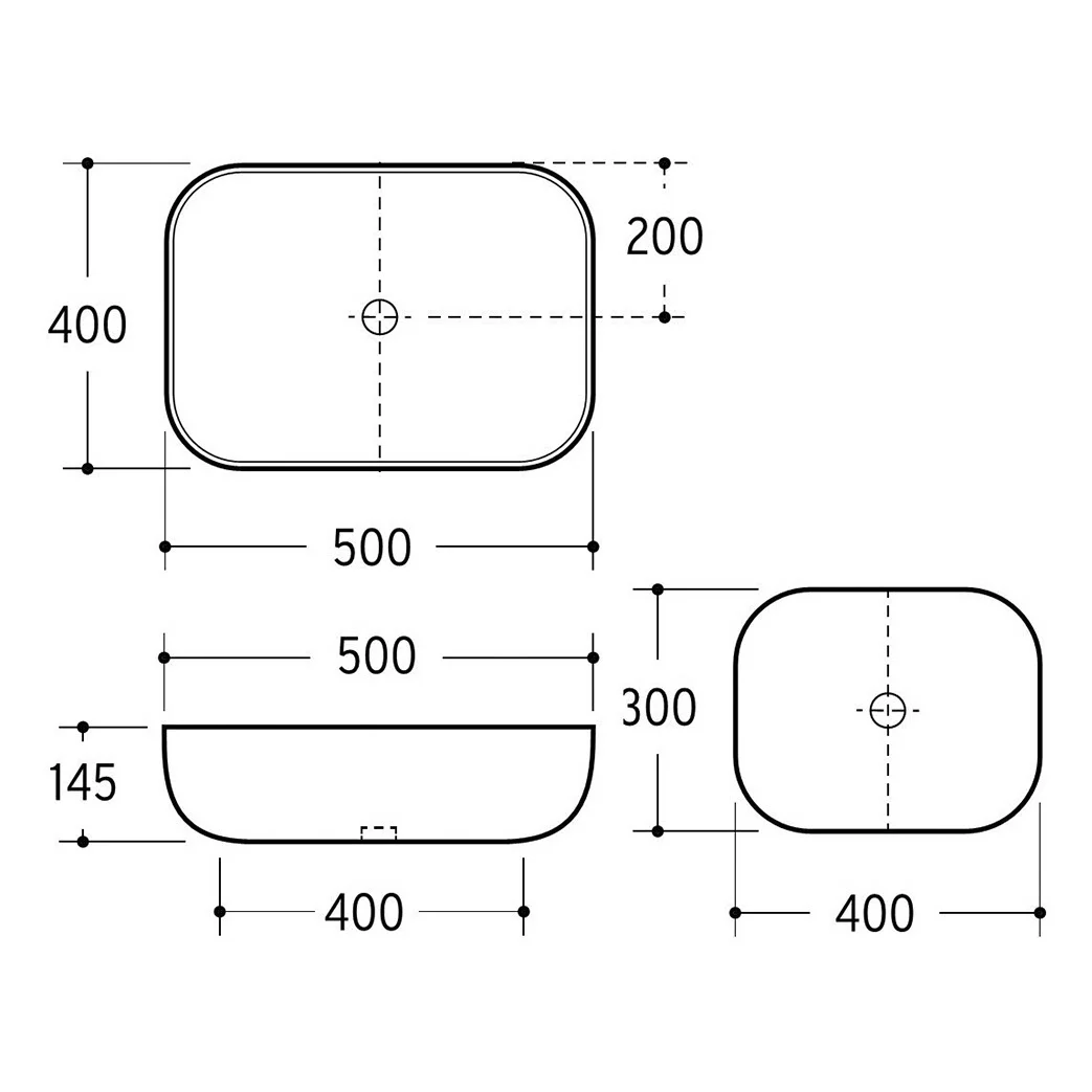 Kronenbach Cube Aufsatzwaschtisch 50 x 40 cm Bild 5