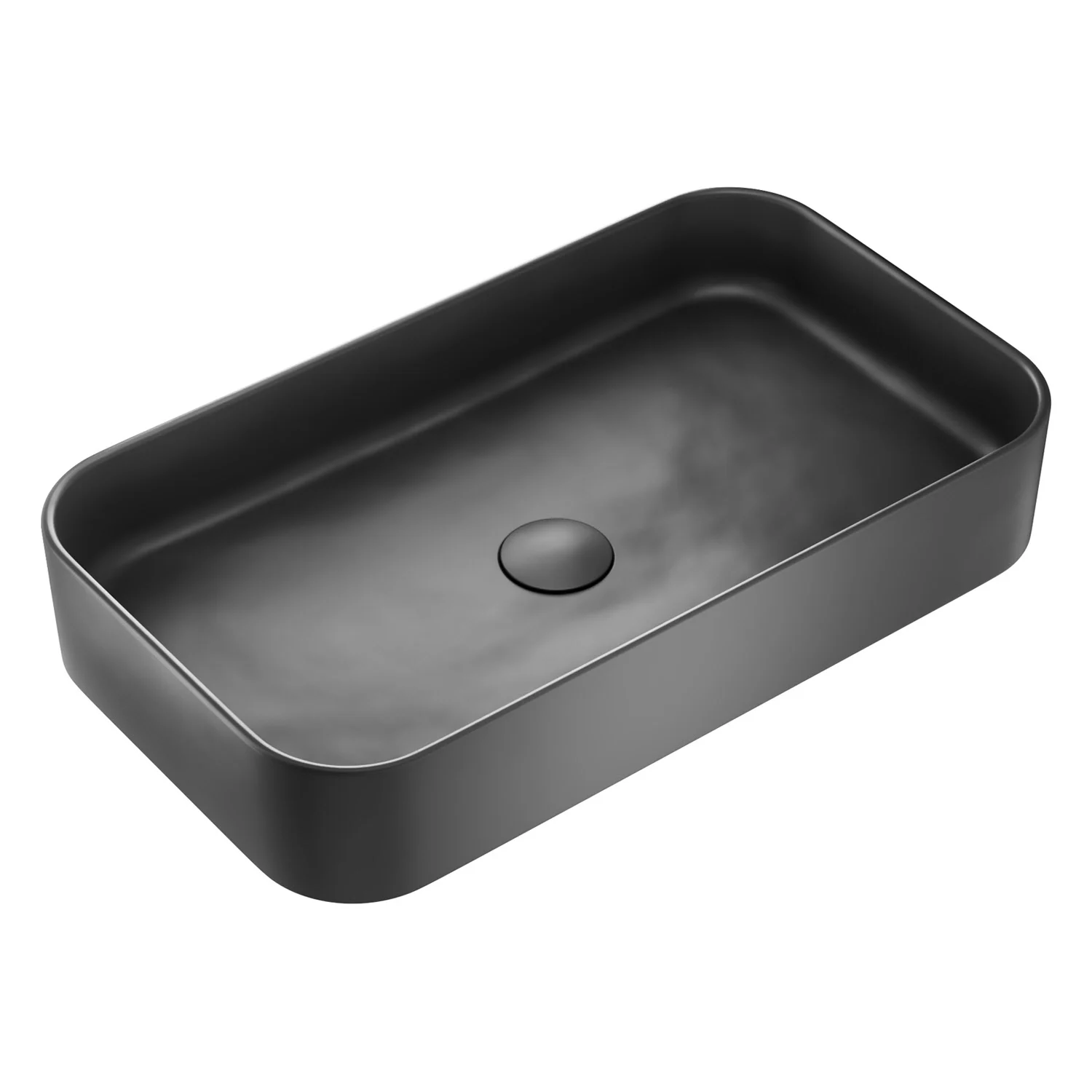 Kronenbach Cube Black Edition Aufsatzwaschtisch 60,5 x 35 cm Bild 2