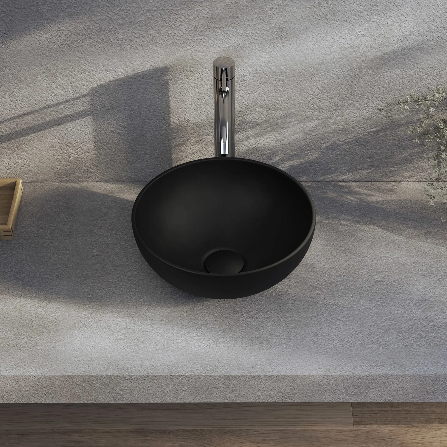 Kronenbach Tube Black Edition Aufsatzwaschtisch Ø 32,5 cm Bild 3