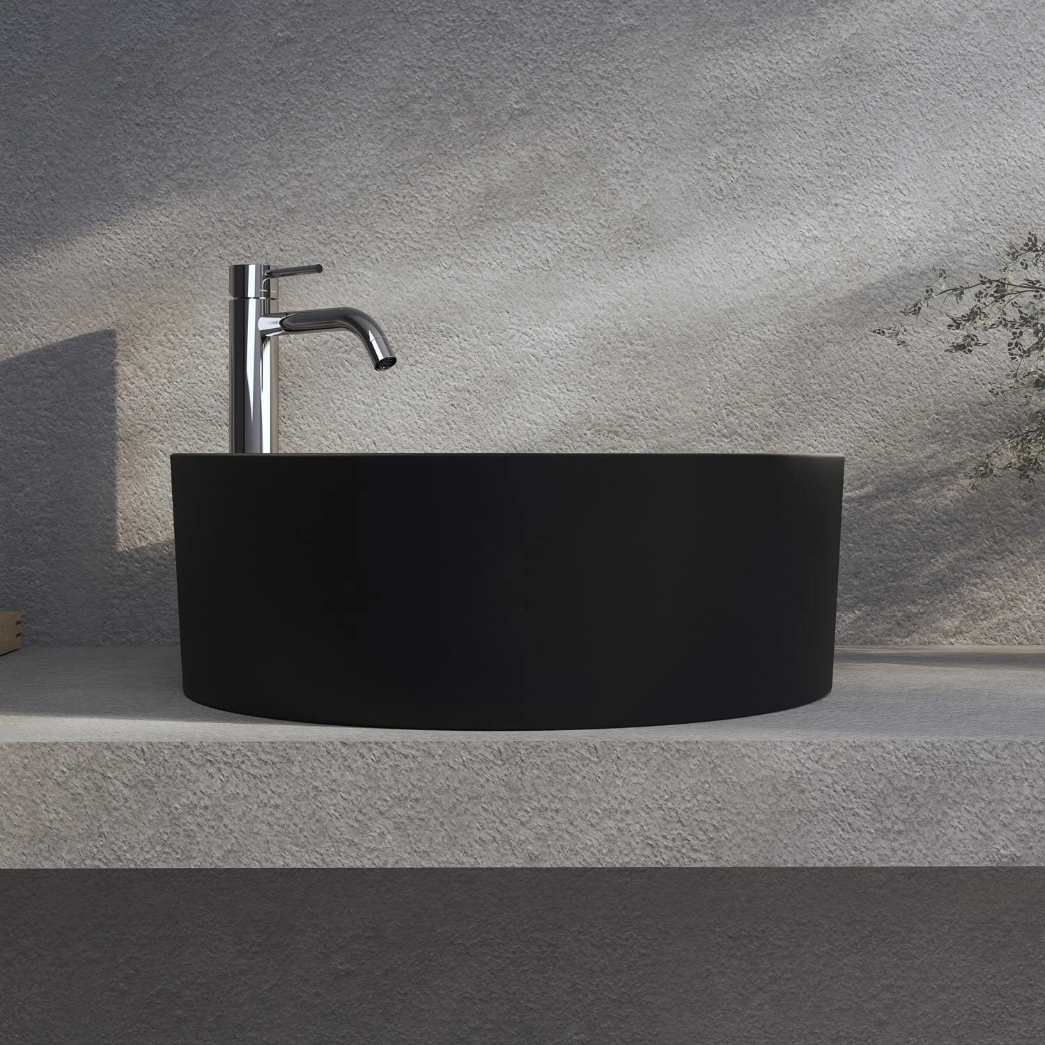 Kronenbach Tube Black Edition Aufsatzwaschtisch Ø 46 cm Bild 4