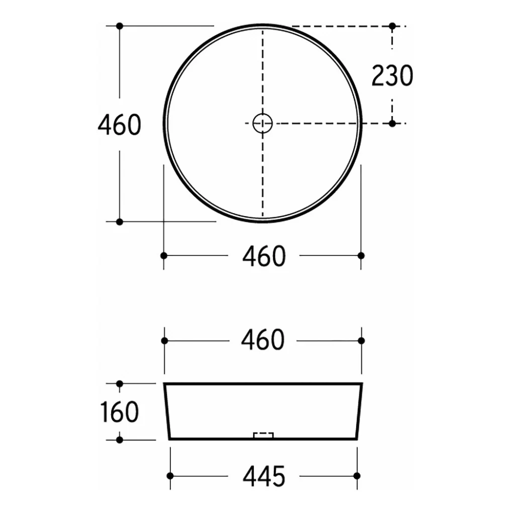 Kronenbach Tube Aufsatzwaschtisch Ø 46 cm Bild 5