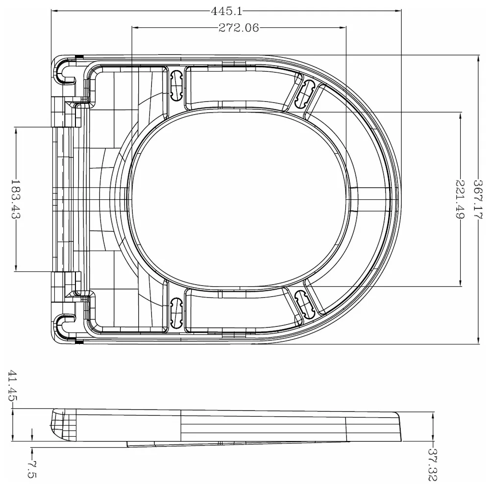 Kronenbach Tube WC-Sitz wrapover mit Absenkautomatik Bild 5