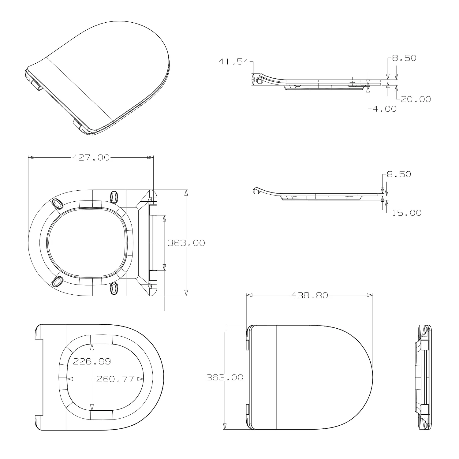 Kronenbach Tube WC-Sitz slim mit Absenkautomatik Bild 5
