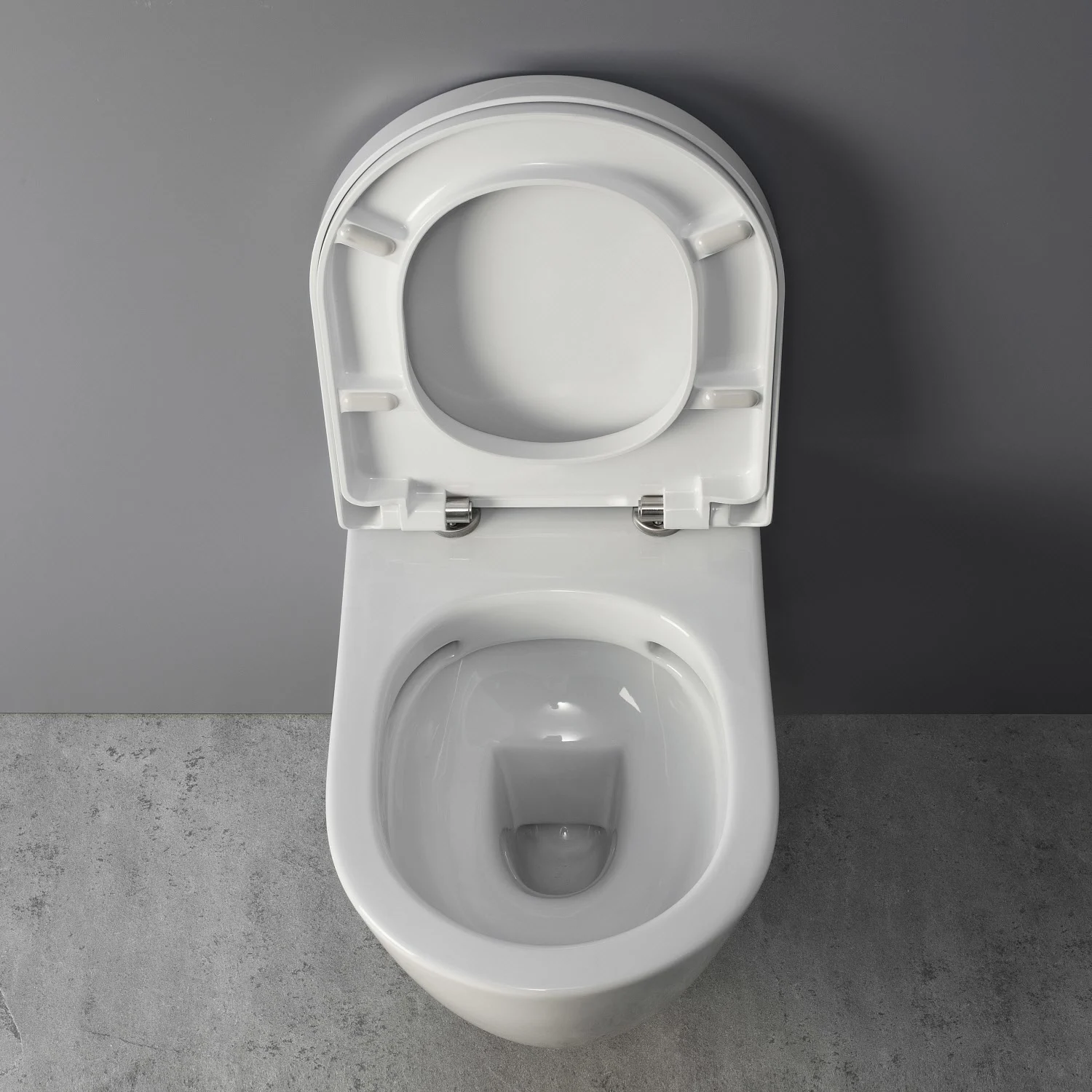 Kronenbach Tube Wand-WC-Set spülrandlos inkl. WC-Sitz slim Bild 2