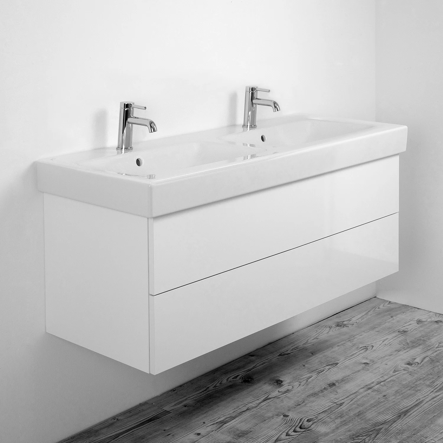 Kronenbach Plana 2.0 Waschtischunterschrank für Geberit iCon 120 cm mit 2 Auszügen