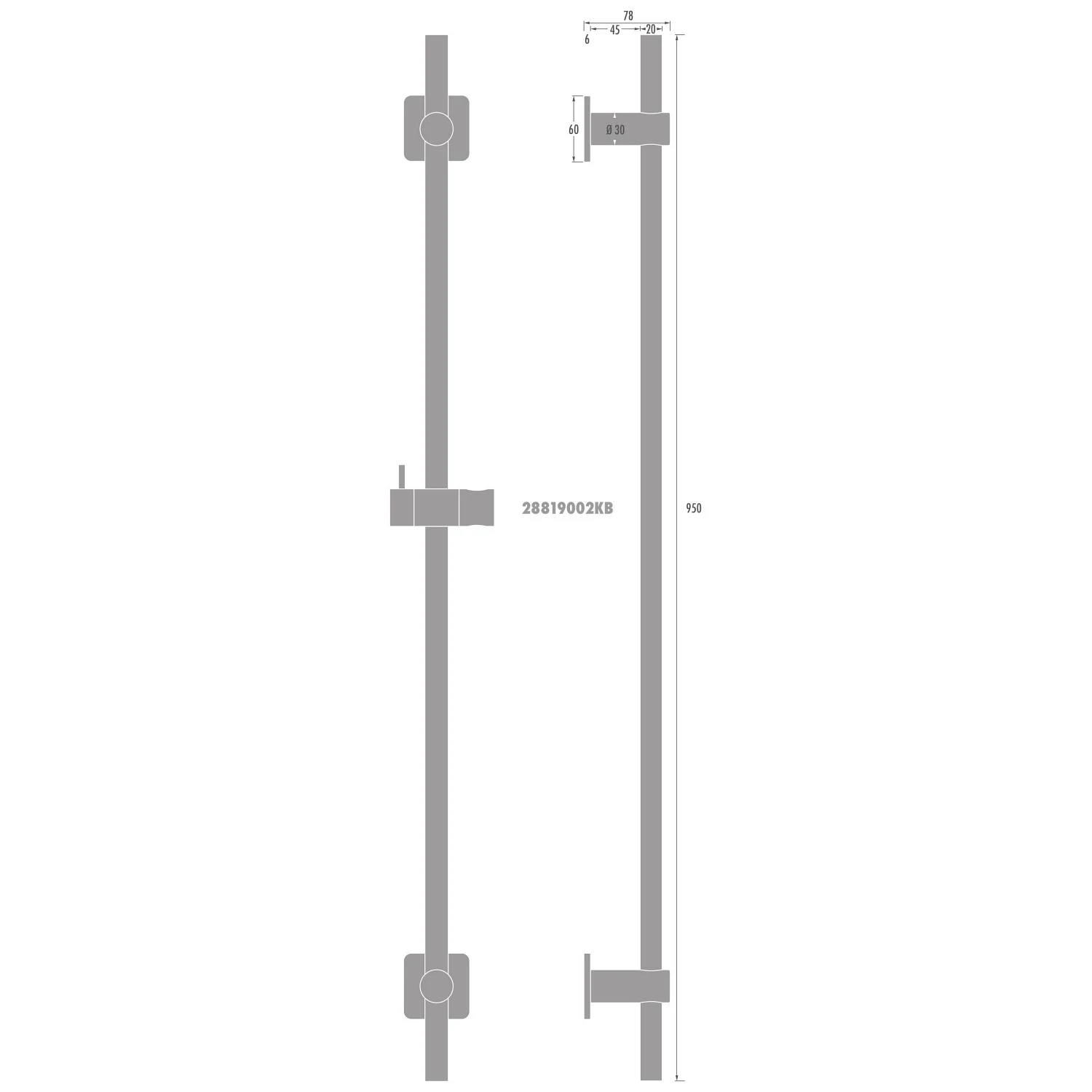 Kronenbach SUPRA 2.0 Brausestange Vario 95 cm Bild 4