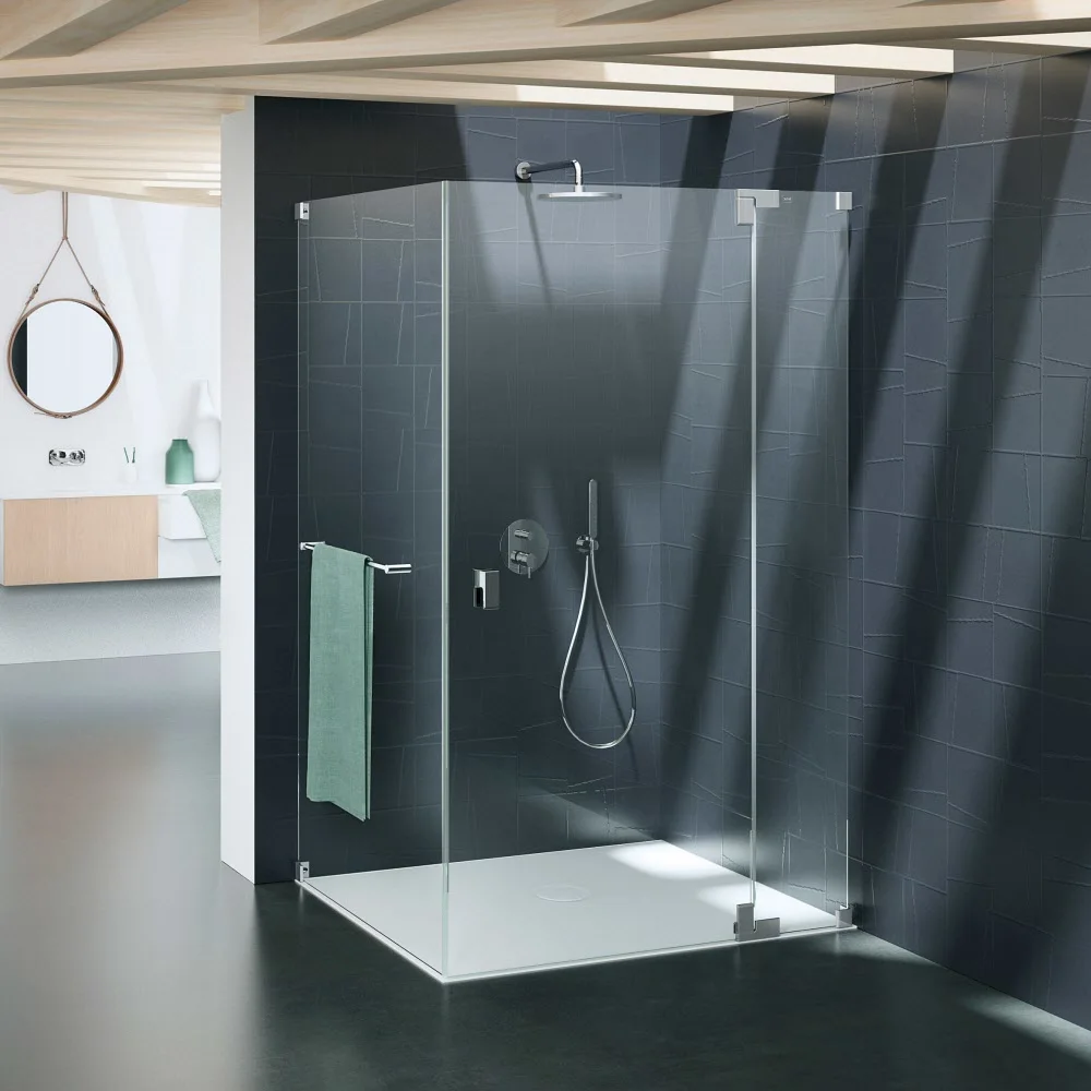 Kronenbach Cube Drehtür bis 140 cm mit Seitenteil und Seitenwand Bild 5