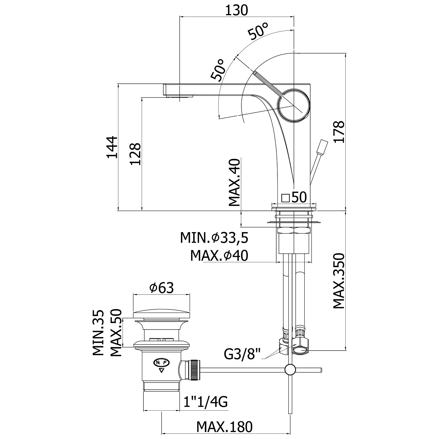 Kronenbach Krona 2.0 Waschtisch-Einhebelmischer Bild 5