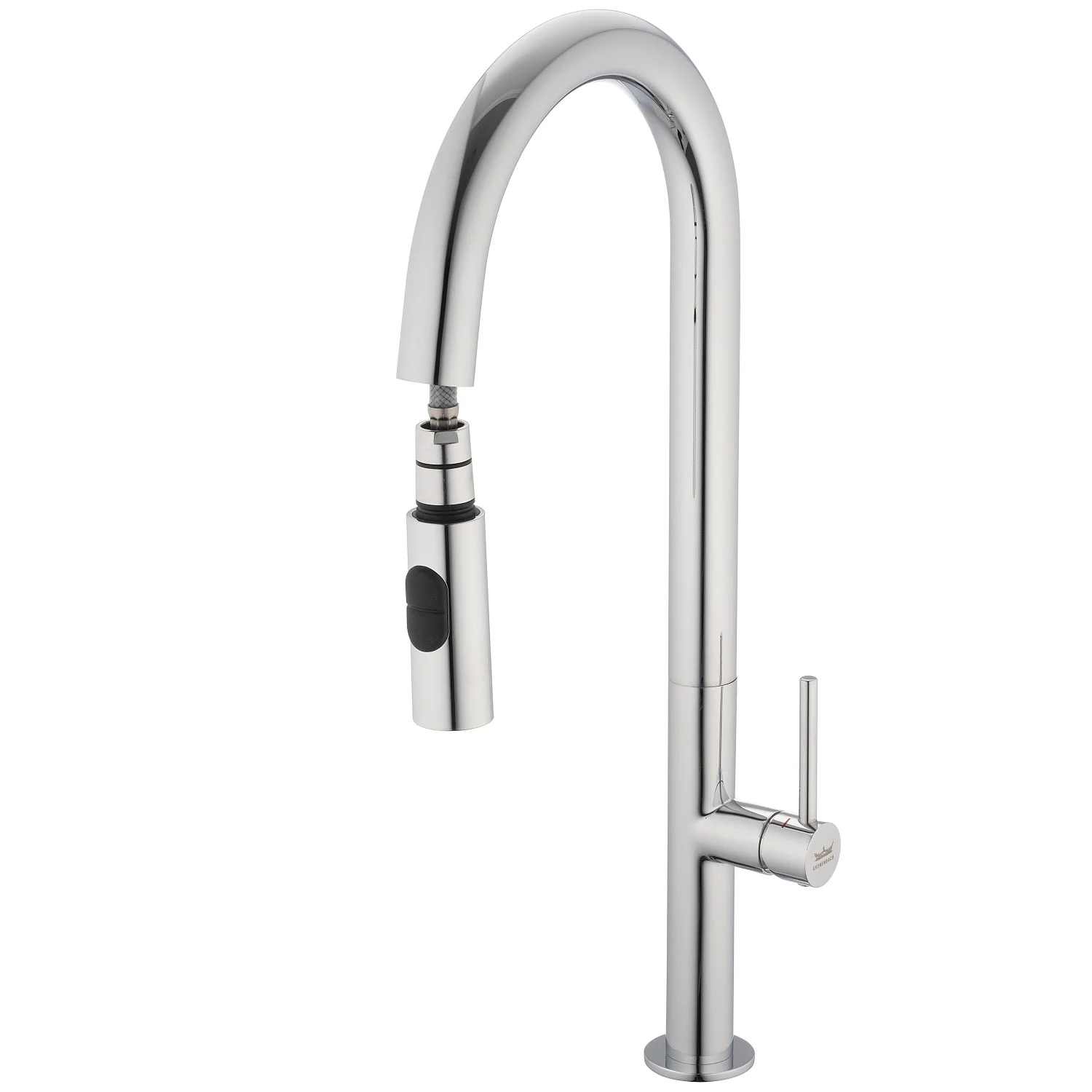 Kronenbach AQA Design 2.0 Küchenarmatur mit hohem schwenkbarem Auslauf, herausziehbare Handbrause mit 2 Strahlarten Bild 4