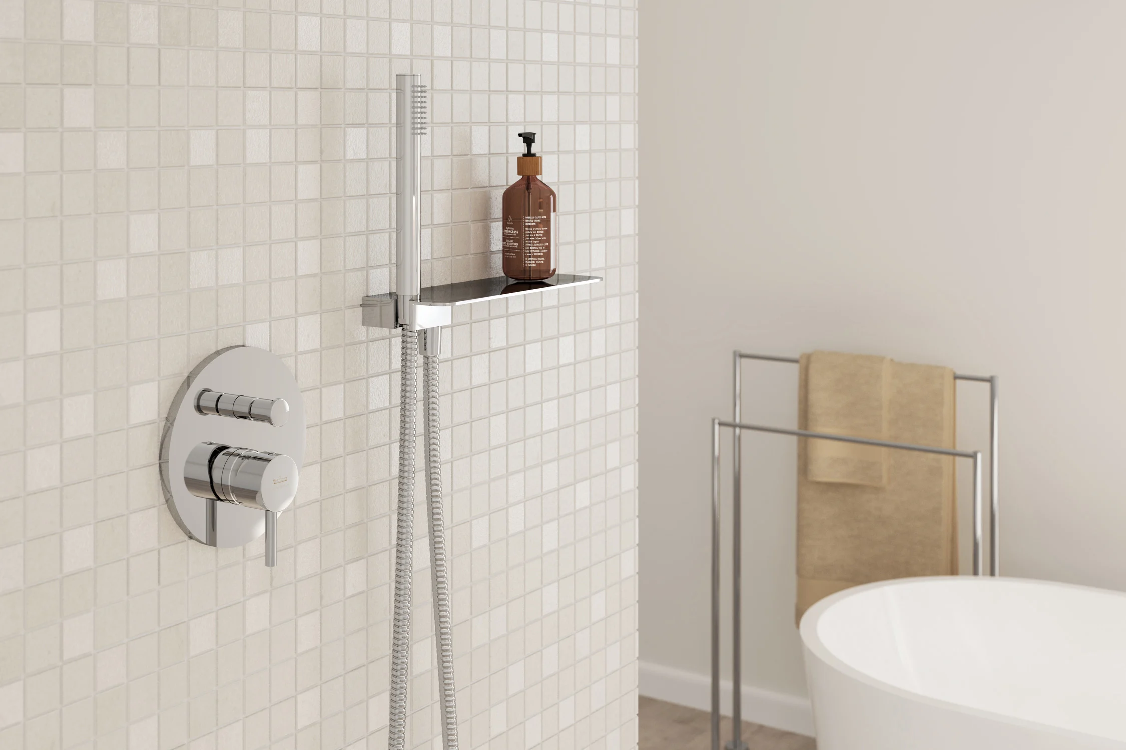 Kronenbach Lima 2.0 Steel Unterputz-Wannen-Brausearmatur Bild 2