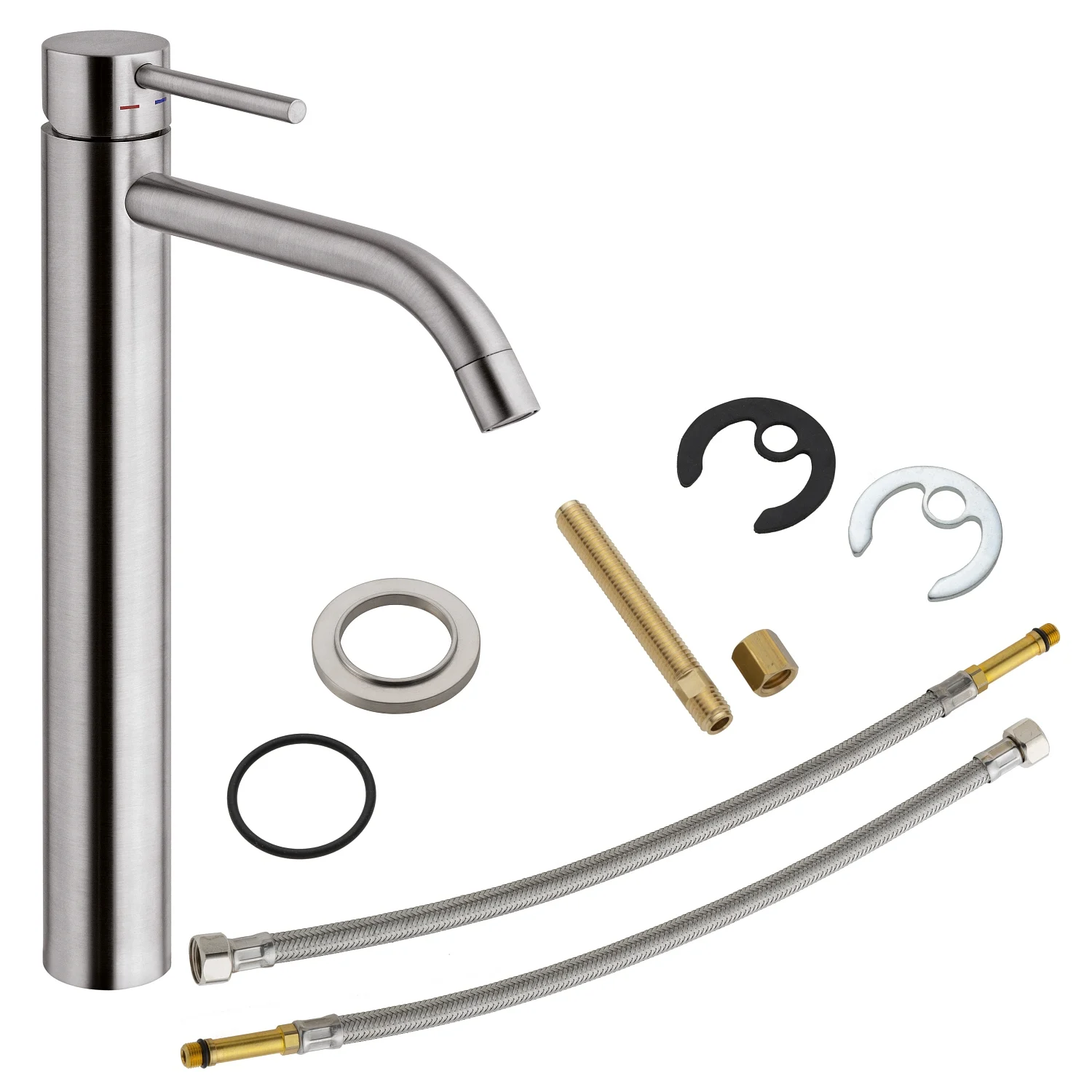 Kronenbach Lima 2.0 Steel Waschtisch-Einhebelmischer XXL für Schalenbecken Bild 5