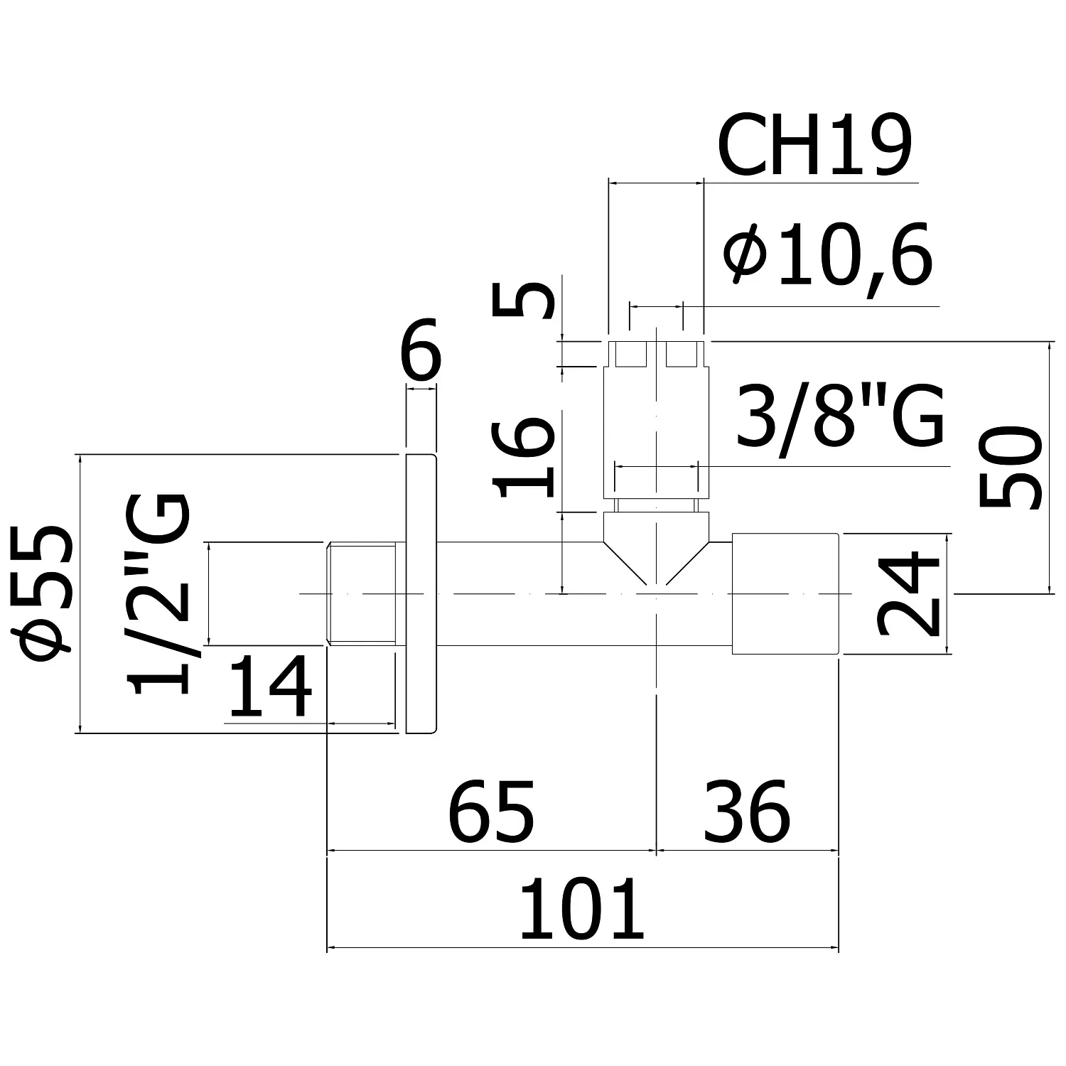 Kronenbach Design-Eckventil Bild 2